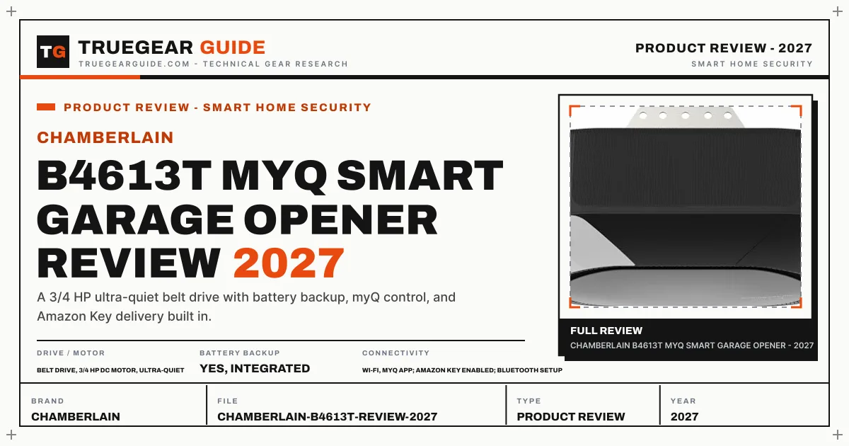 Chamberlain B4613T myQ Smart Garage Opener Review (2027) featured graphic