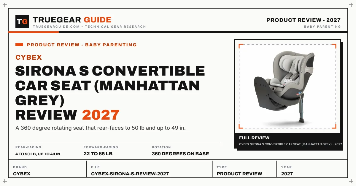 Cybex Sirona S Convertible Car Seat (Manhattan Grey) Review (2027) featured graphic