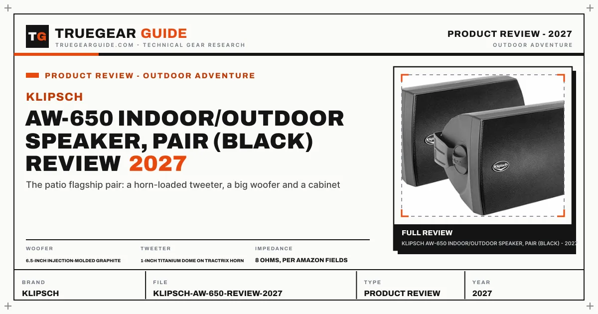 Klipsch AW-650 Indoor/Outdoor Speaker Review (2027) featured graphic