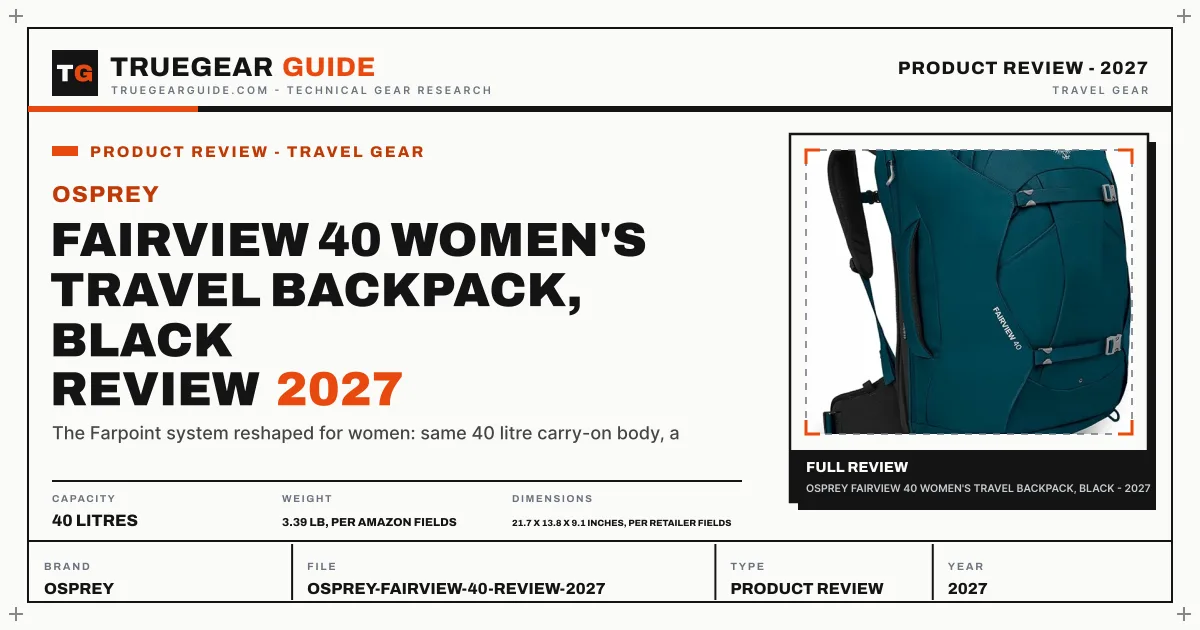 Osprey Fairview 40 Women's Travel Backpack Review (2027) featured graphic