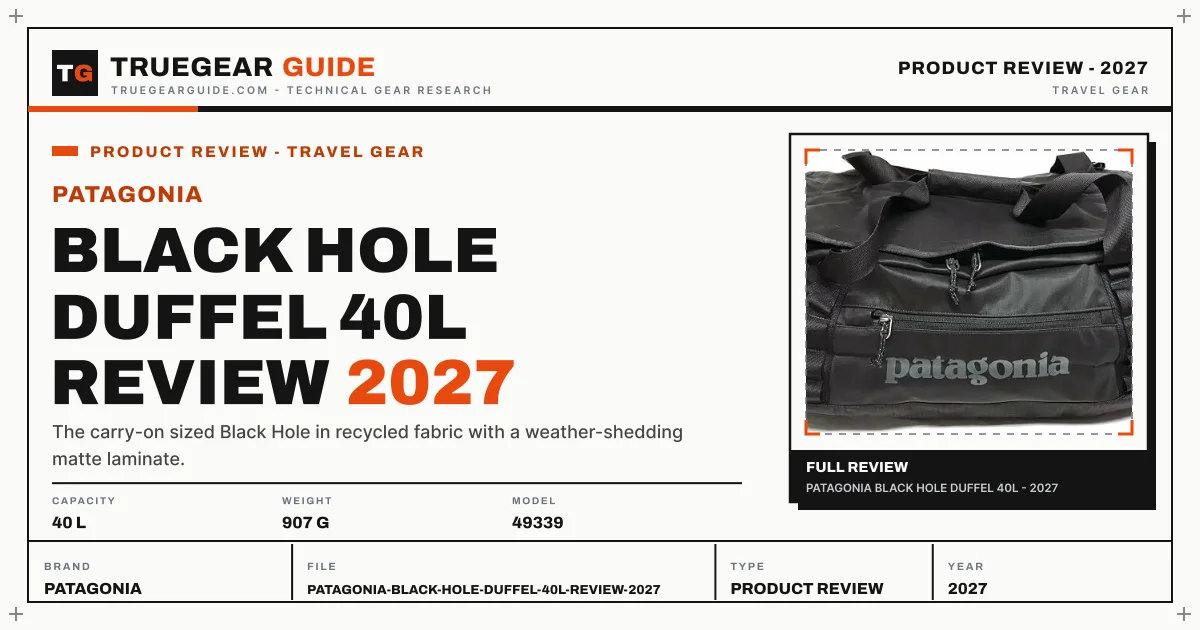 Patagonia Black Hole Duffel 40L Review (2027) featured graphic