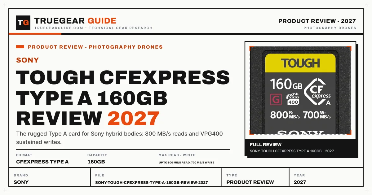 Sony TOUGH CFexpress Type A 160GB Review (2027) featured graphic