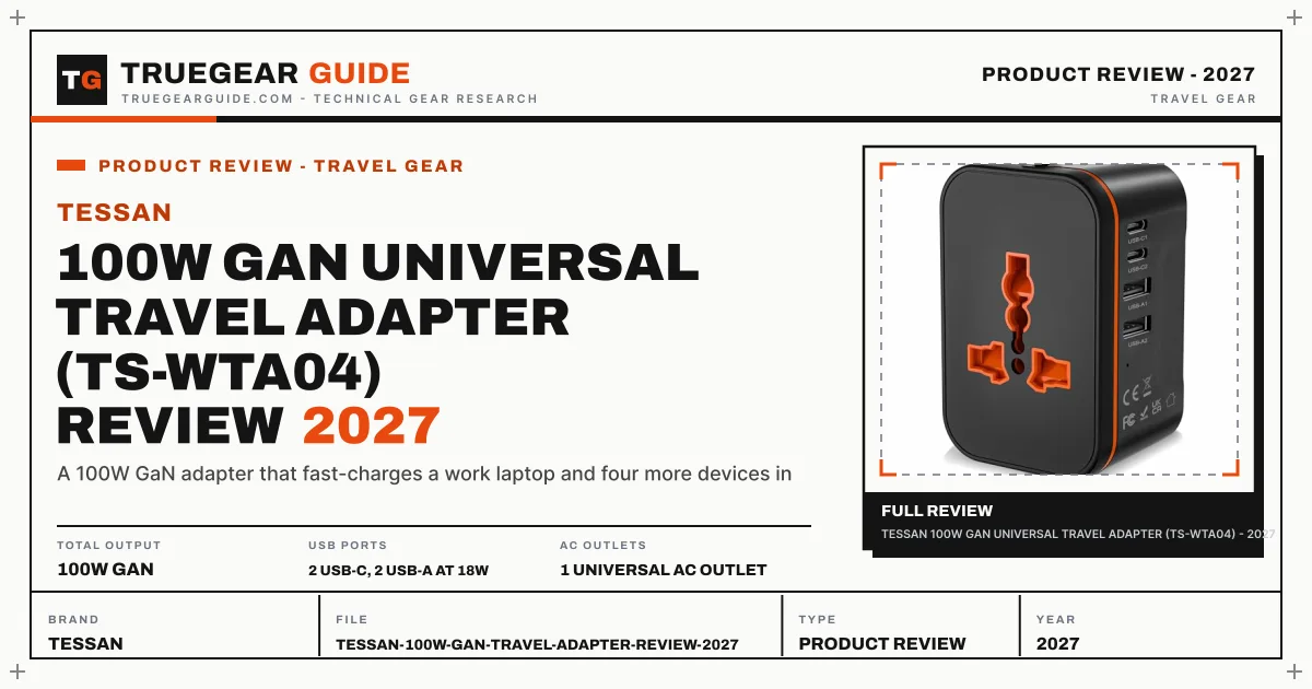 Tessan 100W GaN Universal Travel Adapter (TS-WTA04) Review (2027) featured graphic
