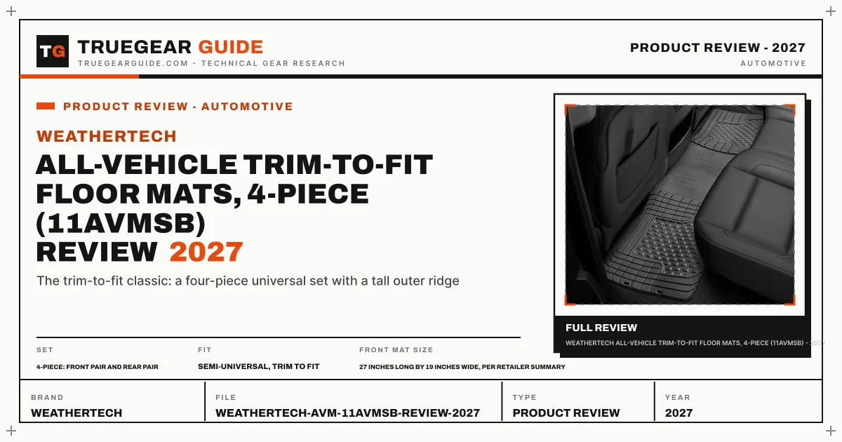 WeatherTech AVM Trim-to-Fit Floor Mats Review (2027) featured graphic