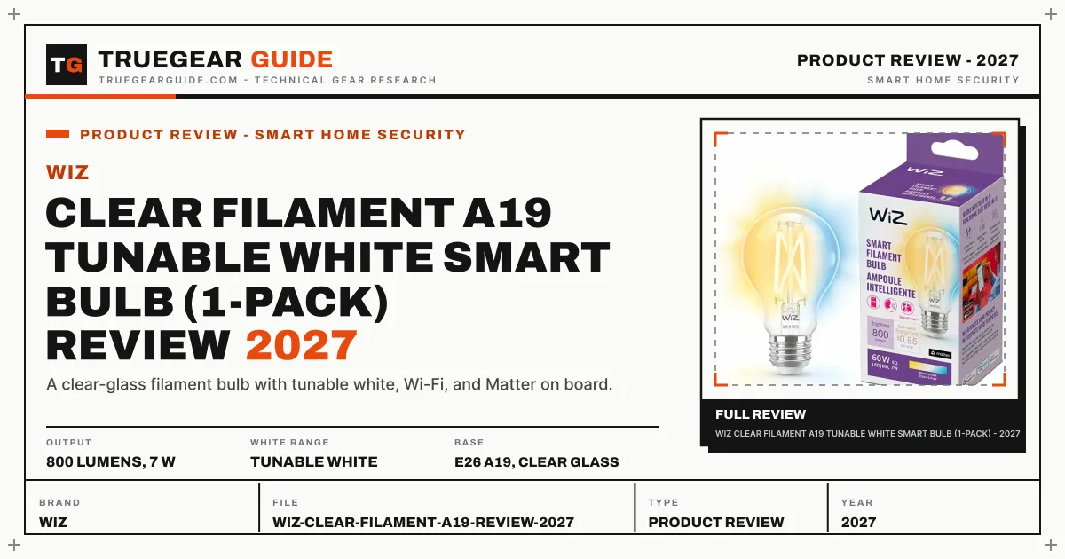 WiZ Clear Filament A19 Review (2027) featured graphic