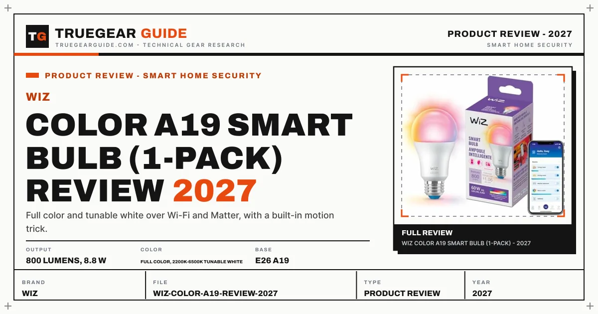 WiZ Color A19 Review (2027) featured graphic